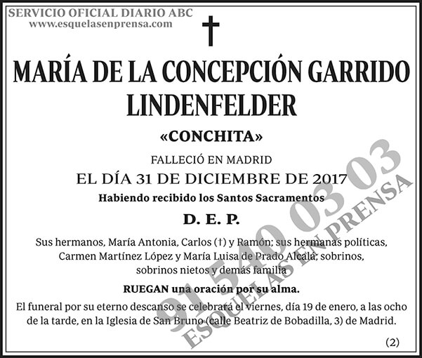María de la Concepción Garrido Lindenfelder